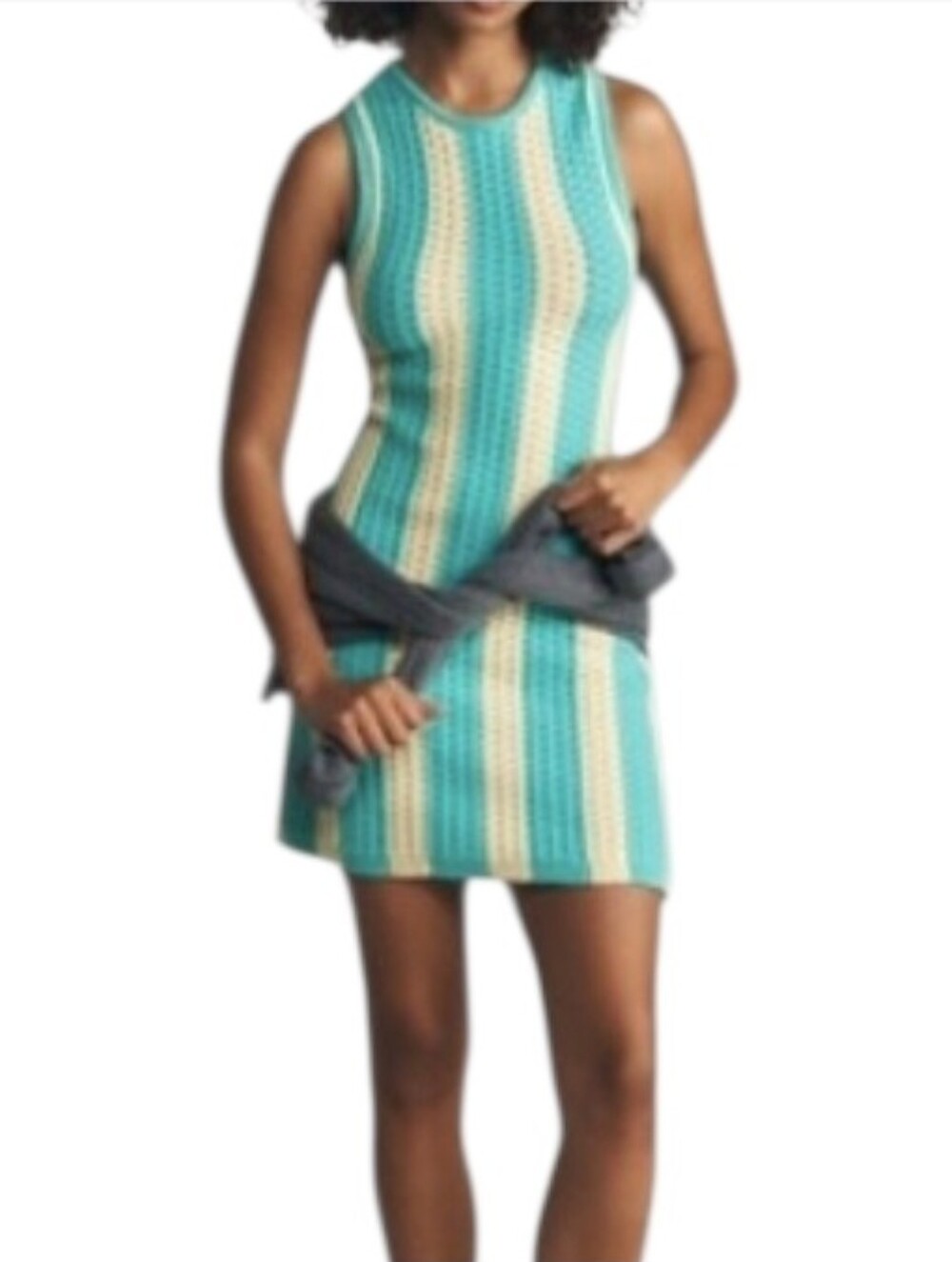 Anthropologie ($148) Daily Practice Striped Knit Mini Dress NWT